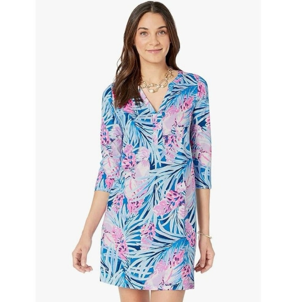 Lilly Pulitzer Peacock Blue Tweethearts Daphne Dress Size Small